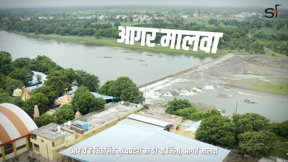 Location filming in Agar Malwa district for the documentary